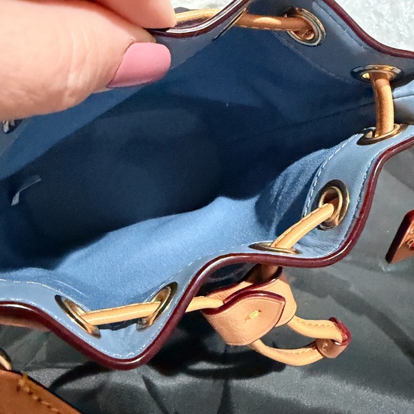 Coach Denim Blue and Tan Crossbody Bag LIKE NEW! - Picture 7 of 7